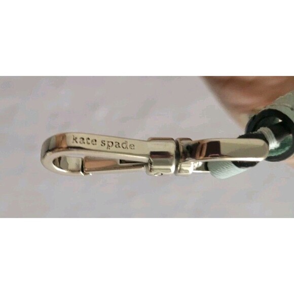 NWT KATE SPADE Staci Saffiano Leather Shoulder/Hobo Bag Crystal Blue $359 *FLAW - Picture 11 of 16